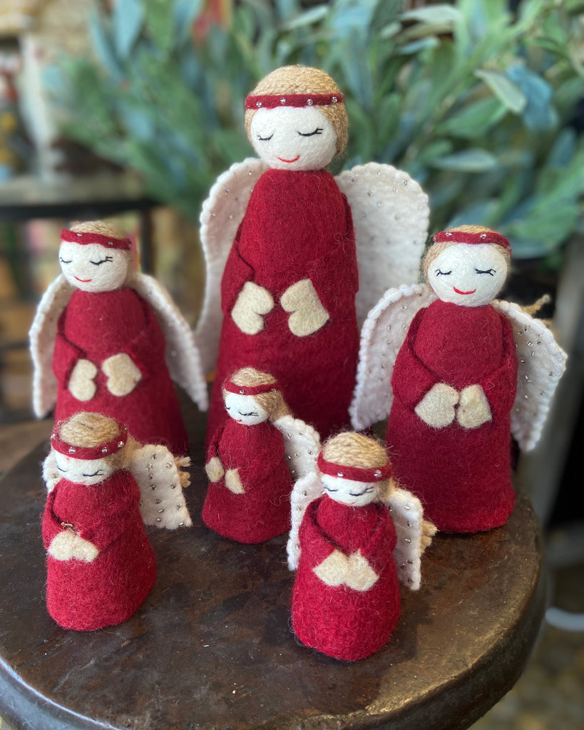 Pashom Felted Wool Christmas Decoration - Christmas Angel Small/Medium/Large