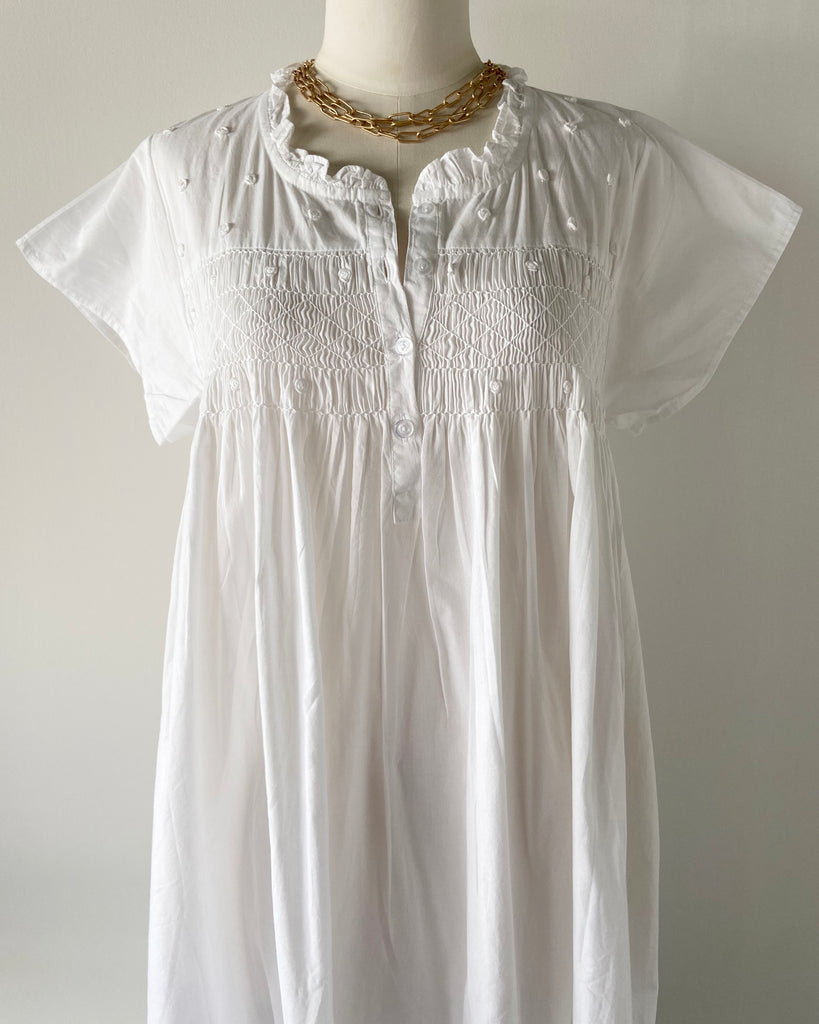 Alice & Lily Cotton Nightie With Short Sleeves
