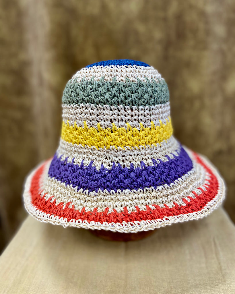 Summer Hat - colorful stripes