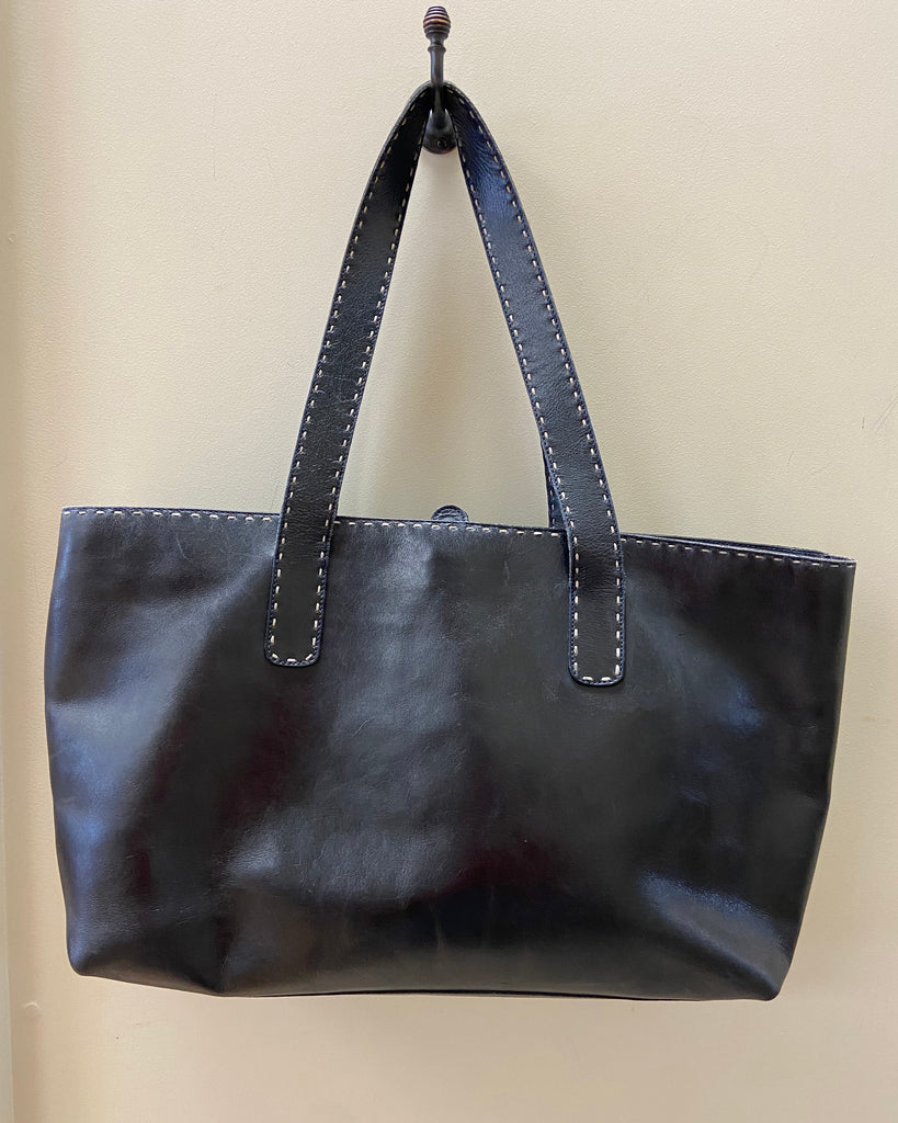 Les Copains Leather Handbag - black