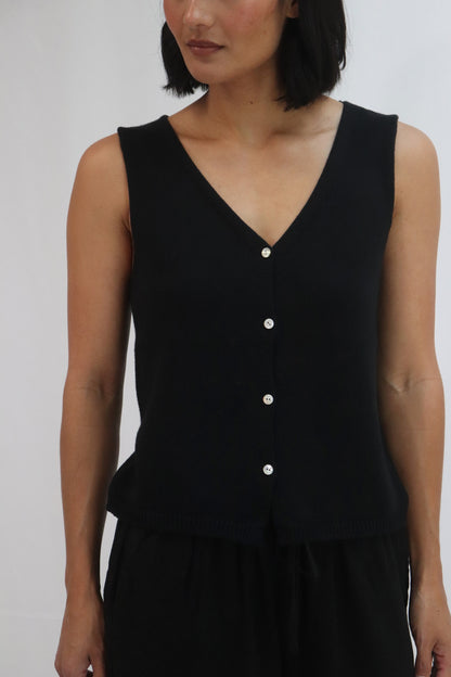 Tatano Hazel Vest - Black