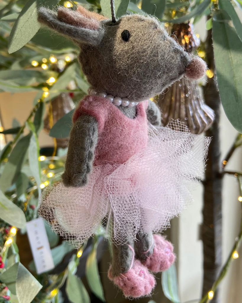 Pashom Christmas Decorations- Ballerina mouse