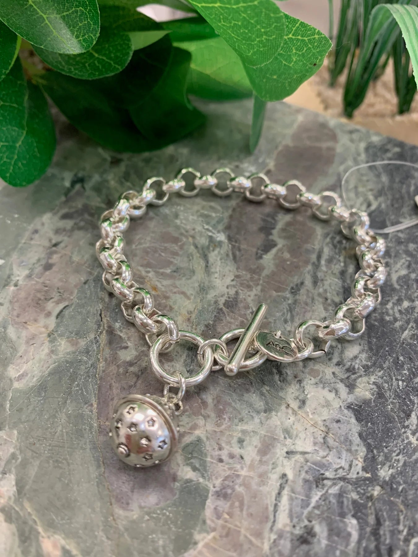 A&amp;C Oslo Astro Bracelet with Charm- silver