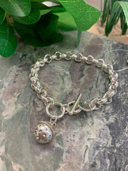 A&amp;C Oslo Astro Bracelet with Charm- silver
