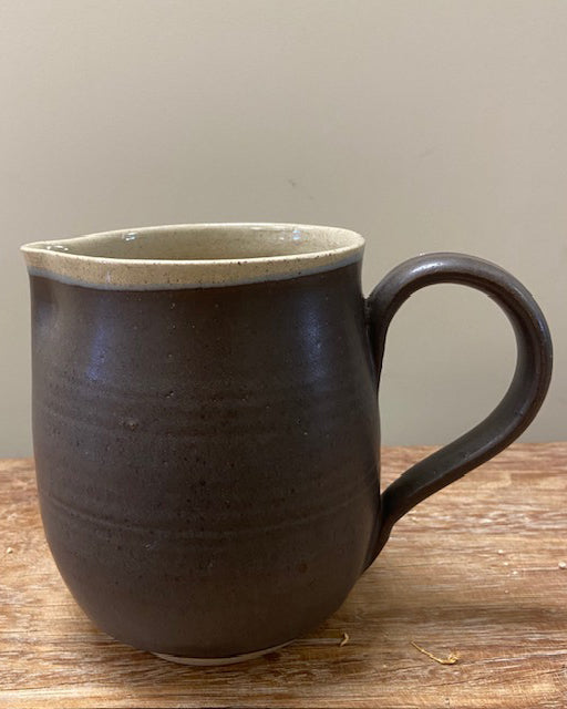 Galit Maxwell Pottery Elipse Medium Jug- matt black glaze