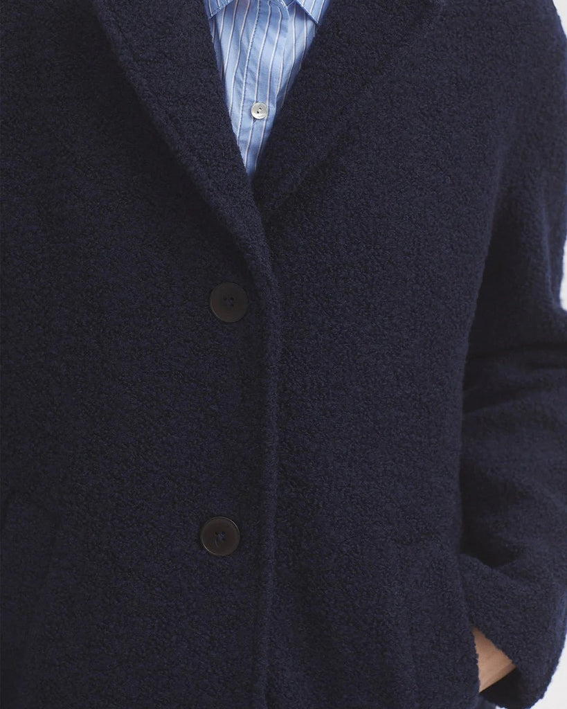Nice Things Boucle Coat - Navy