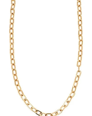 A&amp;C Oslo Cut Anchor Chain Necklace - gold