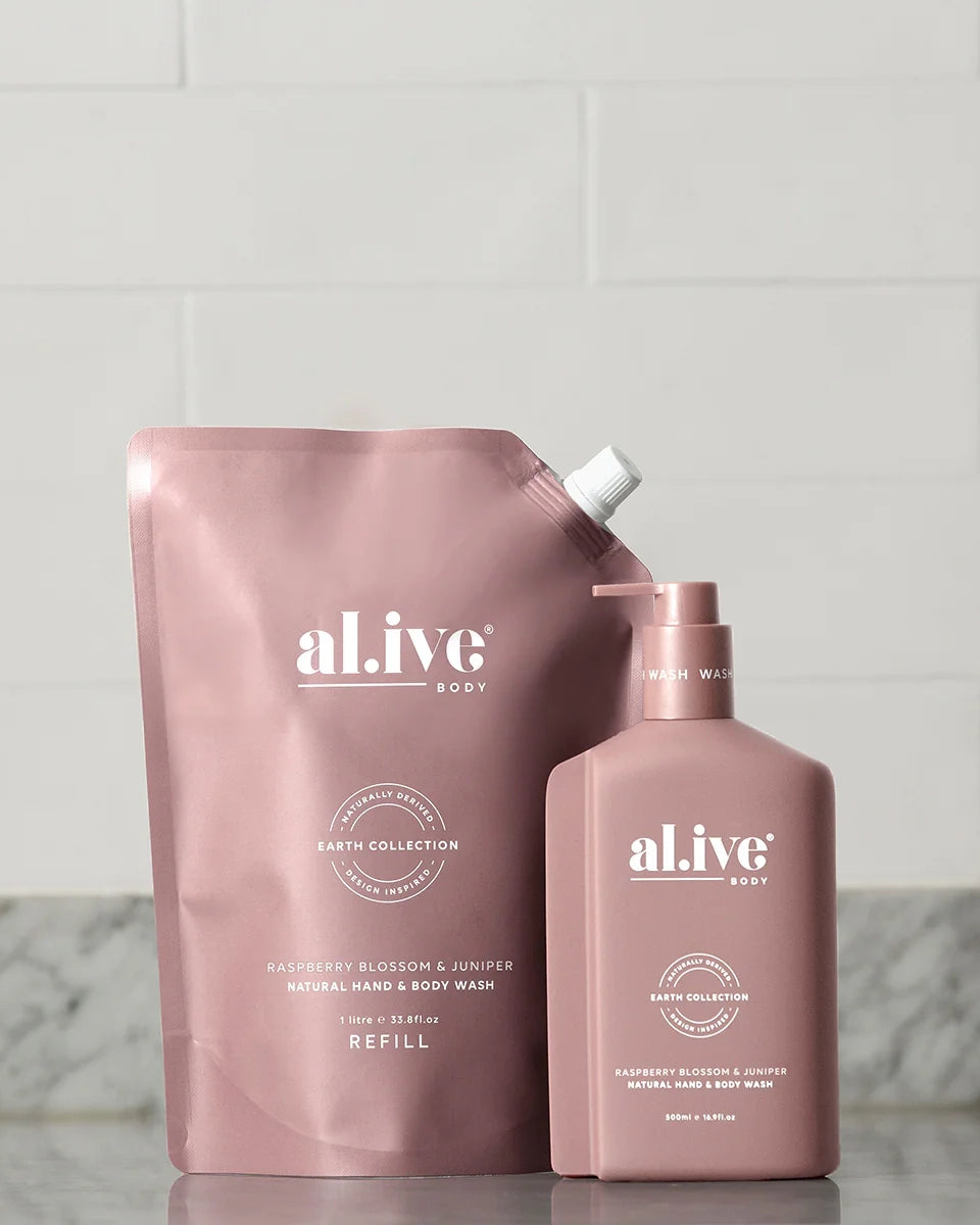 Al.ive 1 ltr wash refill - raspberry blossom &amp; juniper