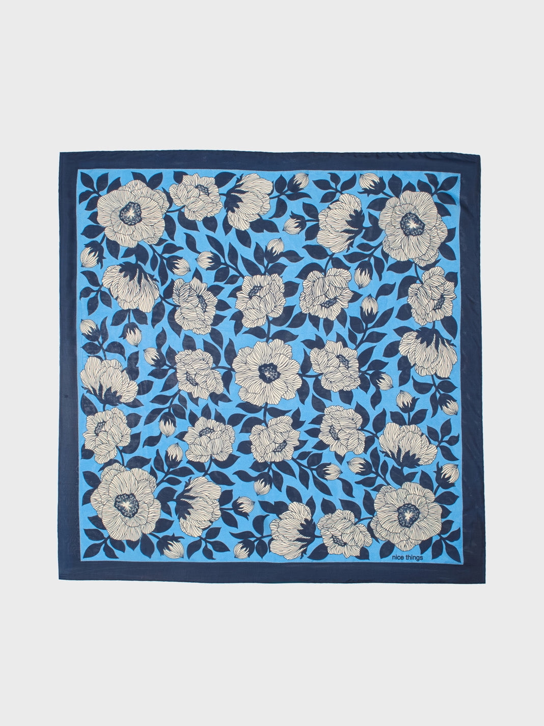 Camellia Silk Scarf