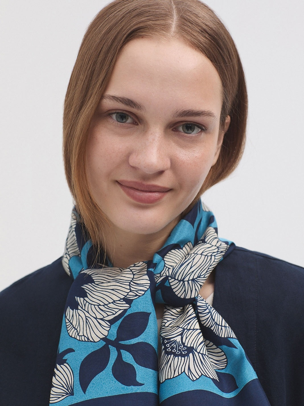 Camellia Silk Scarf