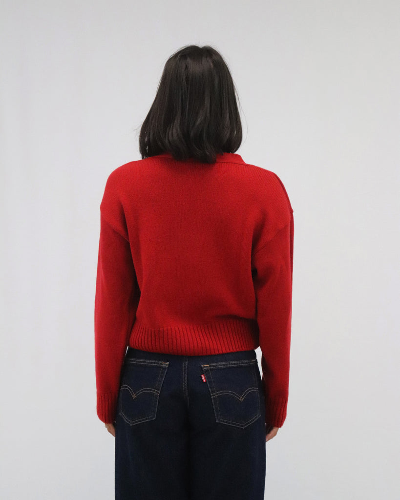 Tatāno Phoebe Cardigan- Red