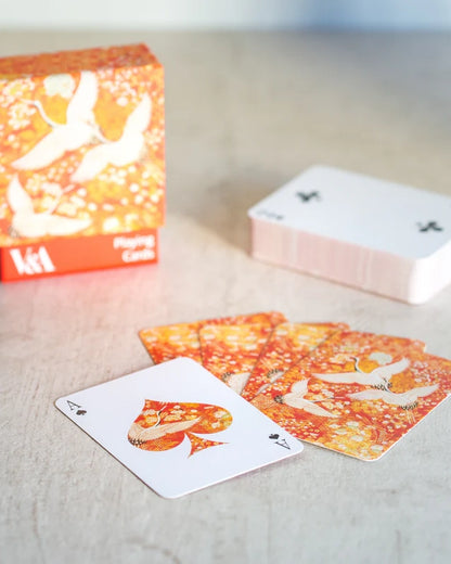 V&amp;A Playing Cards| Kimono Cranes | Box Set