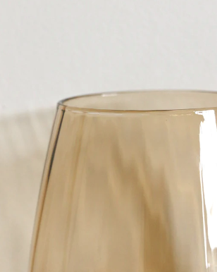 CC Interioirs Casablanca Water Glass set of 4 - amber