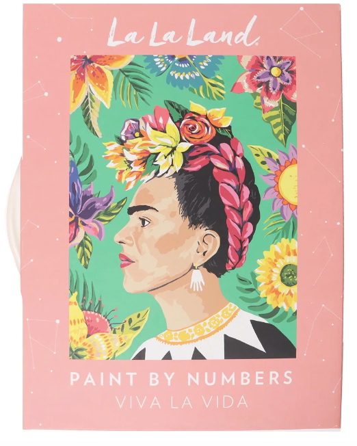 La La Land Tribute Artists Paint By Numbers Kit - Pink Frida Kahlo