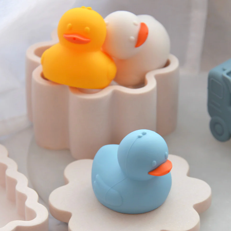 Annabel Trends - Silicone Squeezy Bath Toys - Duck 3pc