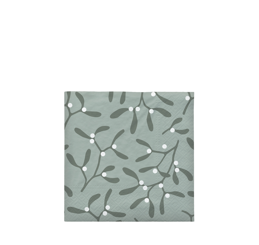 Christmas Mistletoe Paper Napkin
