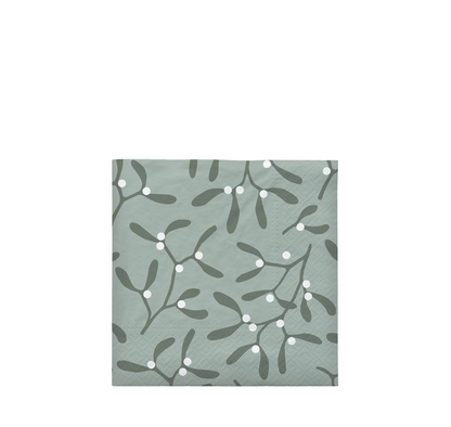 Christmas Mistletoe Paper Napkin