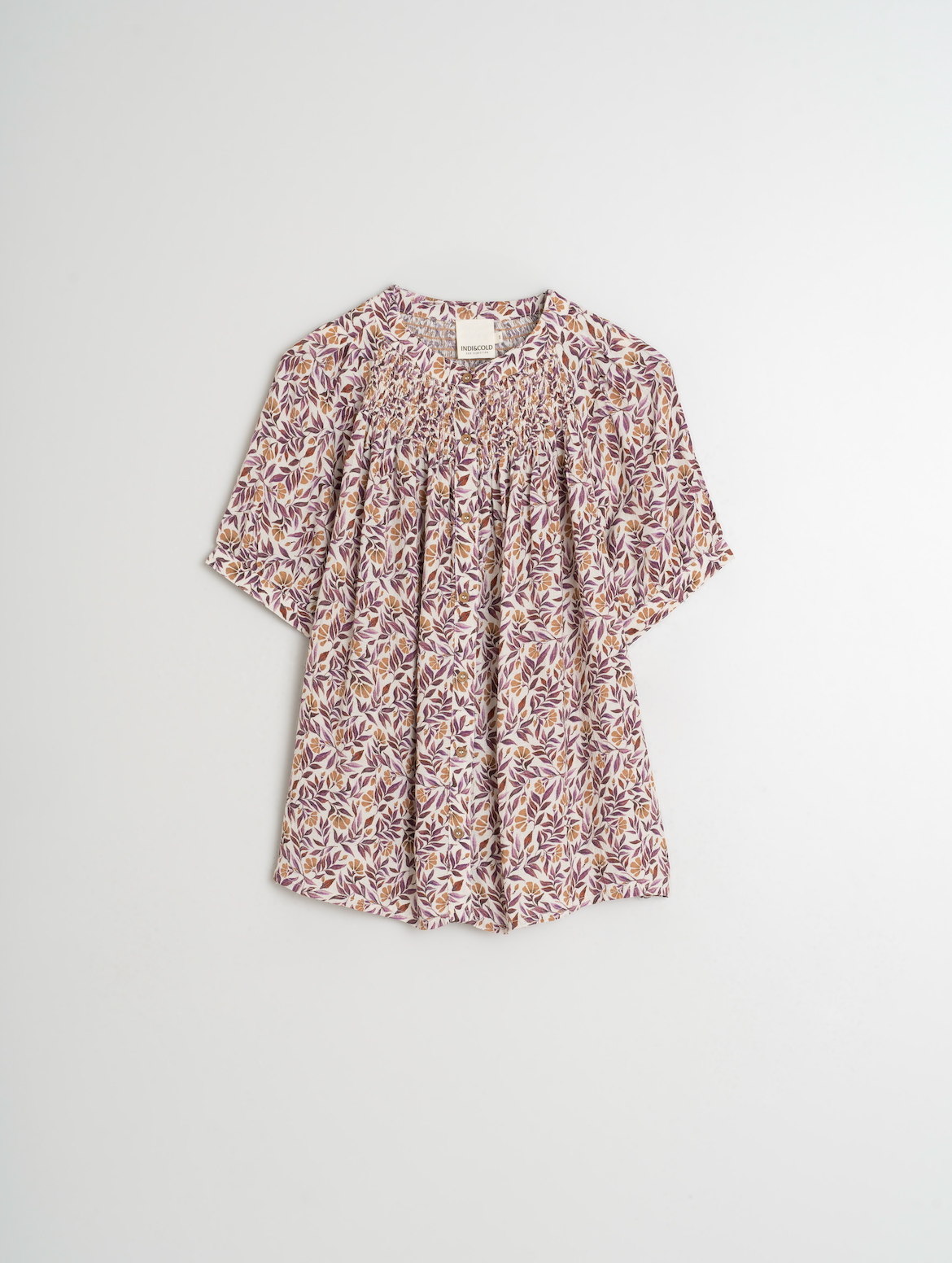 Indi &amp; Cold Watercolour Flower Shirt Violeta