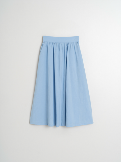 Indi &amp; Cold Poplin Midi Skirt Cielo