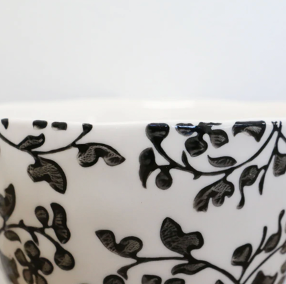 CC Interiors Florentine Noir Handpainted Cup - Black