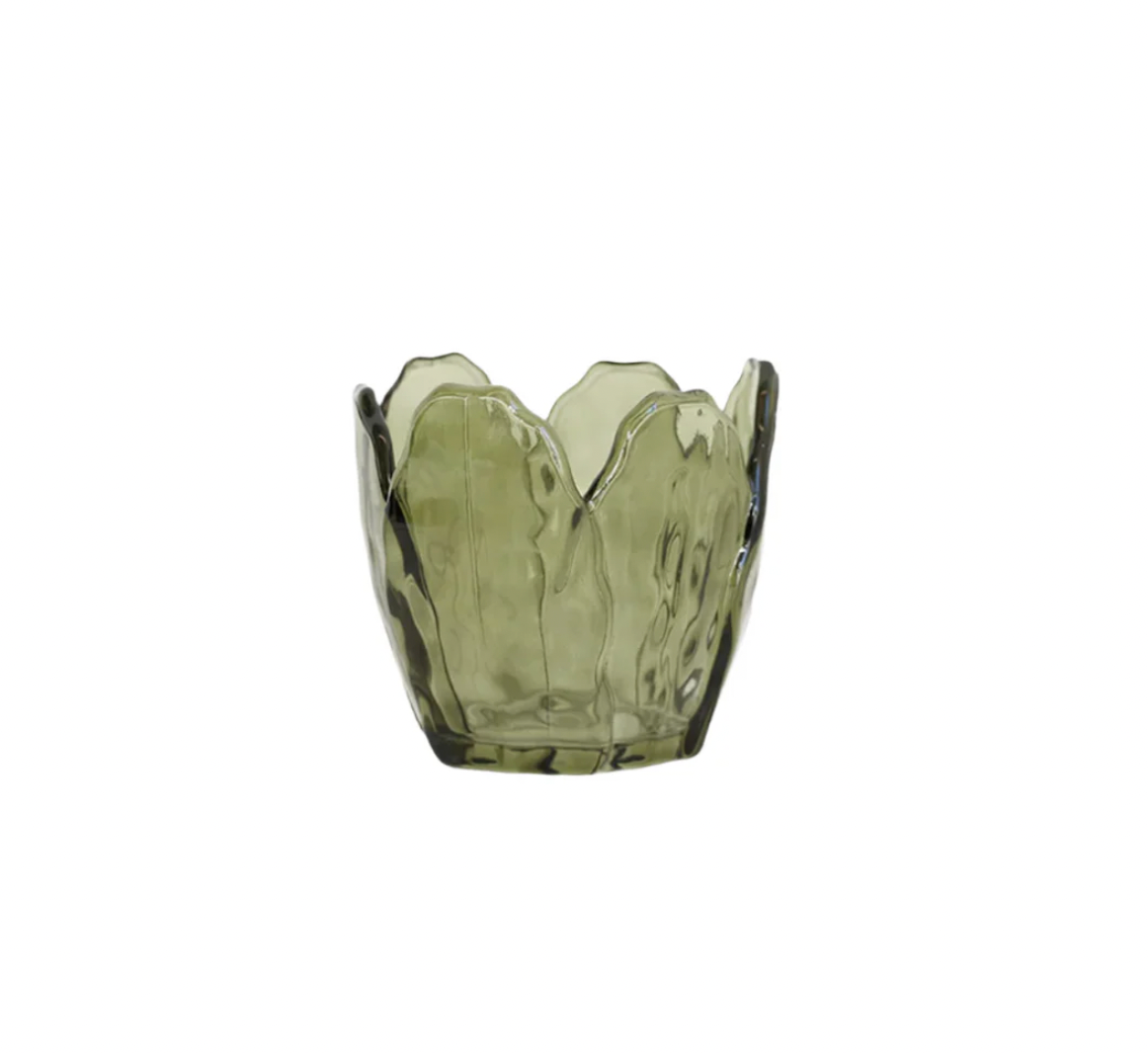 CC Interiors Floret Glass Candle Holder