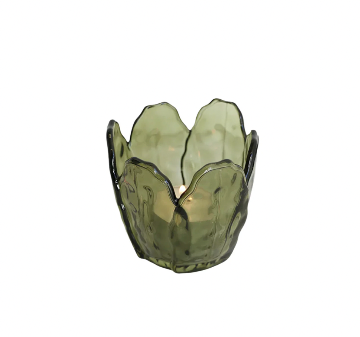 CC Interiors Floret Glass Candle Holder