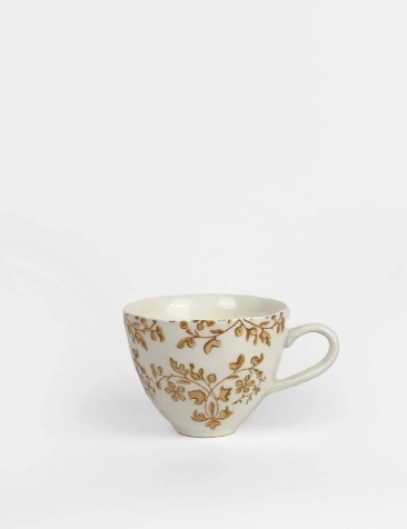 CC Interiors Florentine Moutarde Handpainted Cups - Mustard
