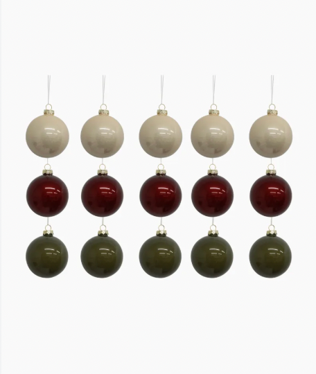 Christmas Ball Mixed Colours Mini (15PC)