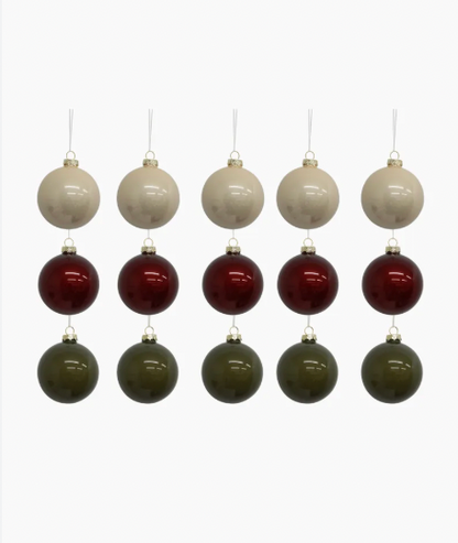 Christmas Ball Mixed Colours Mini (15PC)