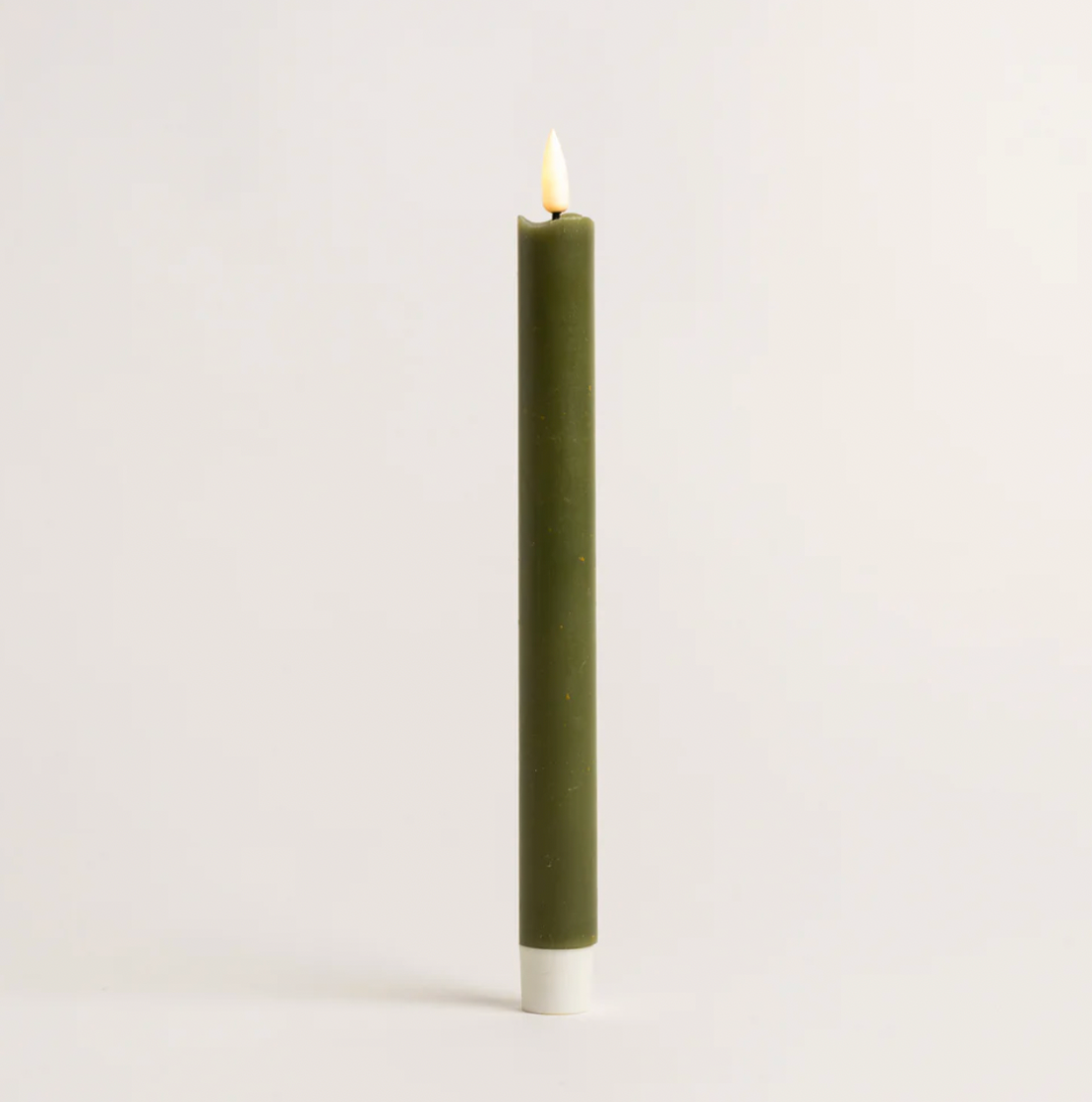 Green LED Table Candle Two Pack
