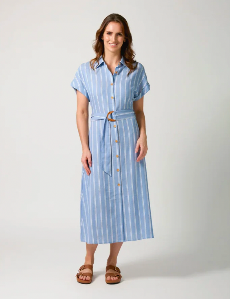 Kinsley Dress Capri Stripe
