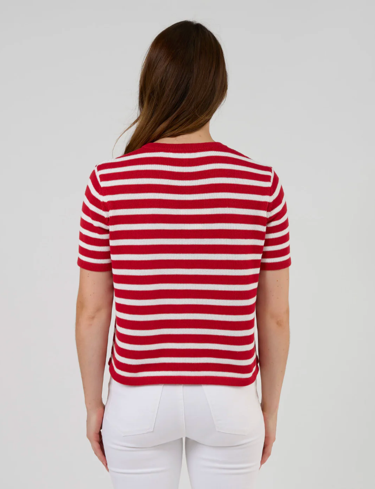 Rue Cardi - Red/White Striped