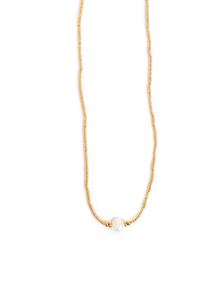 A&amp;C Oslo Short Chain Miniature G Pearl