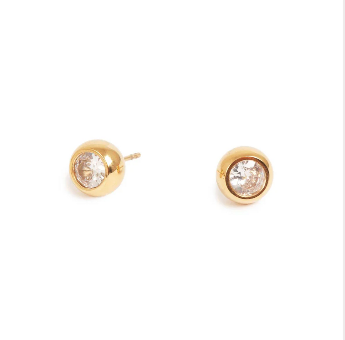 A&amp;C Oslo Earring Pure steel Round stud