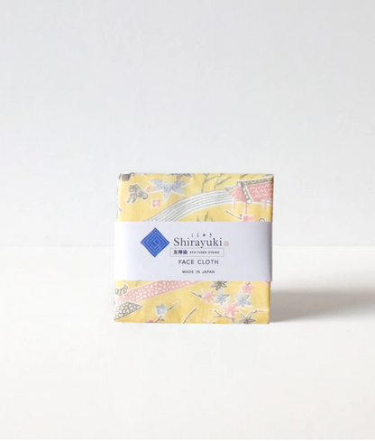 Orient Yellow Ryukyu Bingata Face Cloth