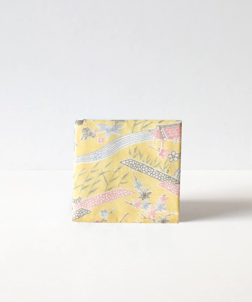 Orient Yellow Ryukyu Bingata Face Cloth
