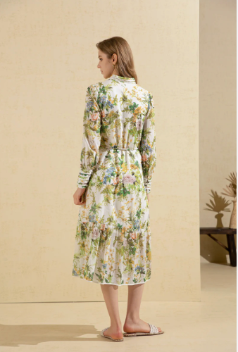 G.D.S Rosita Printed Long Dress