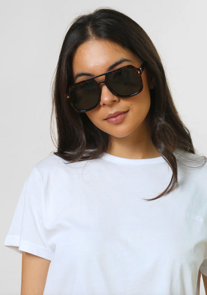 Stella + Gemma Rita Sunglasses - Dark Tort &amp; Black