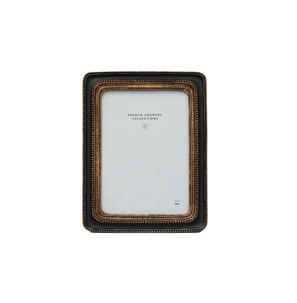 Beaded Frame Black