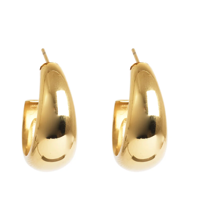 A&amp;C Oslo Pure Steel Soft Earring - Gold