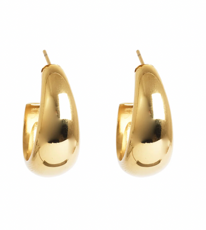 A&amp;C Oslo Pure Steel Soft Earring - Gold
