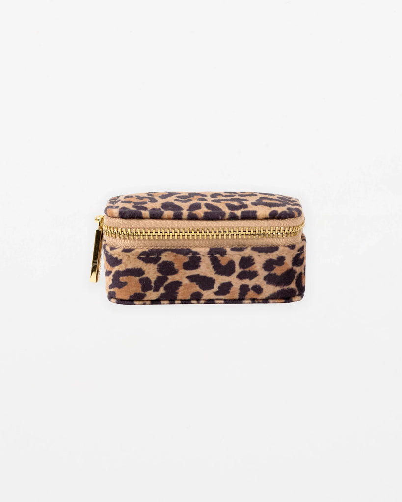 Stella+Gemma Rectangular Jewellery Box- Leopard