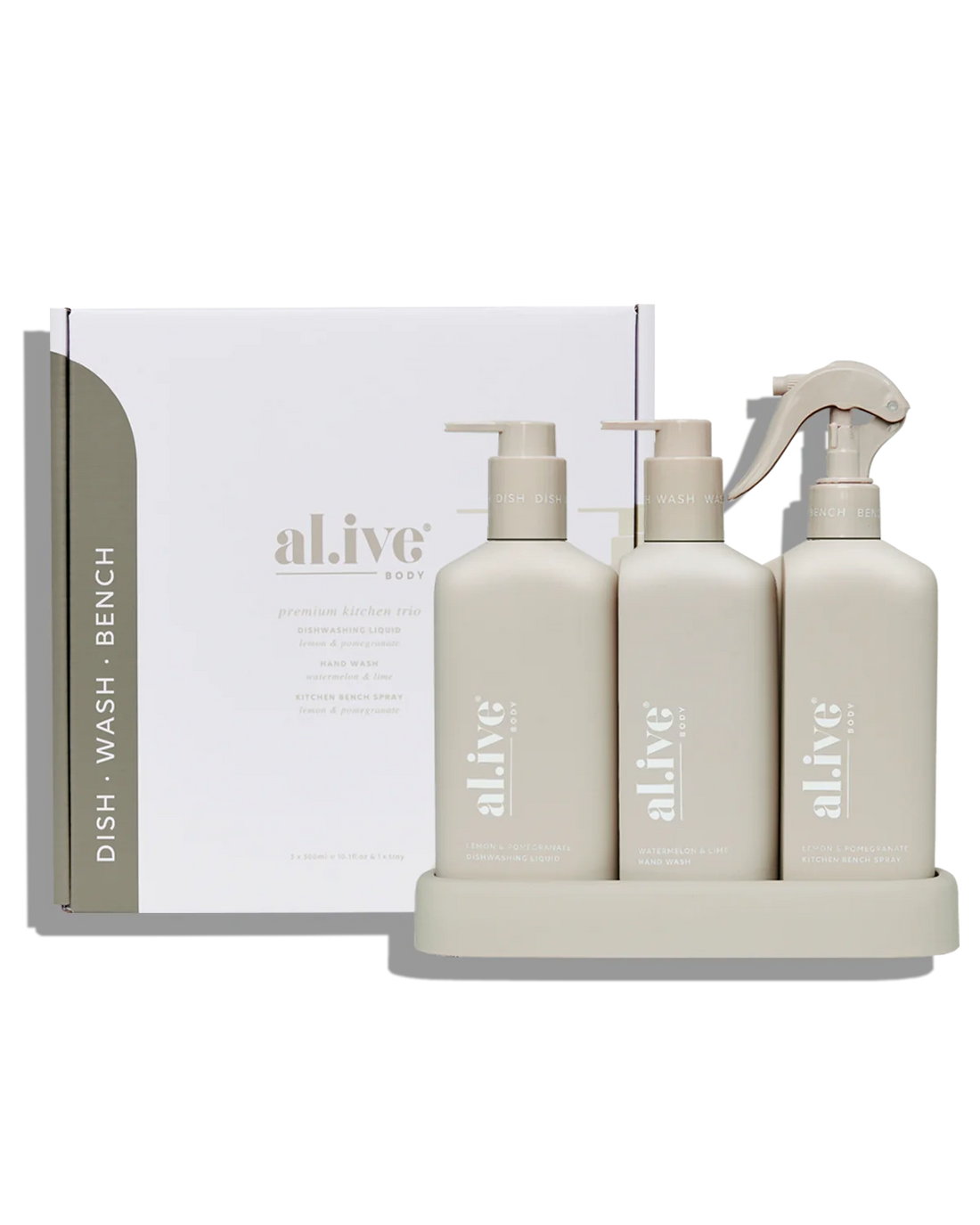 Al.ive Kitchen trio - lemon &amp; pomegranate+ watermelon &amp; lime