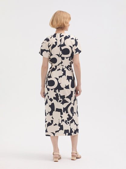 Lucky Charms Wrap Dress - Navy