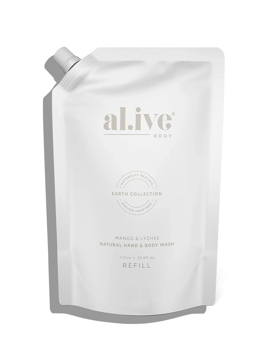 Al.ive 1 ltr wash refill - mango &amp; lychee