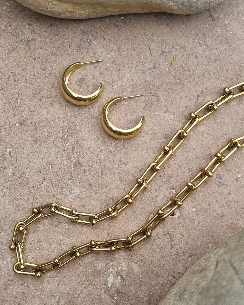 A&C Oslo Pure Steel Bracelet- gold link