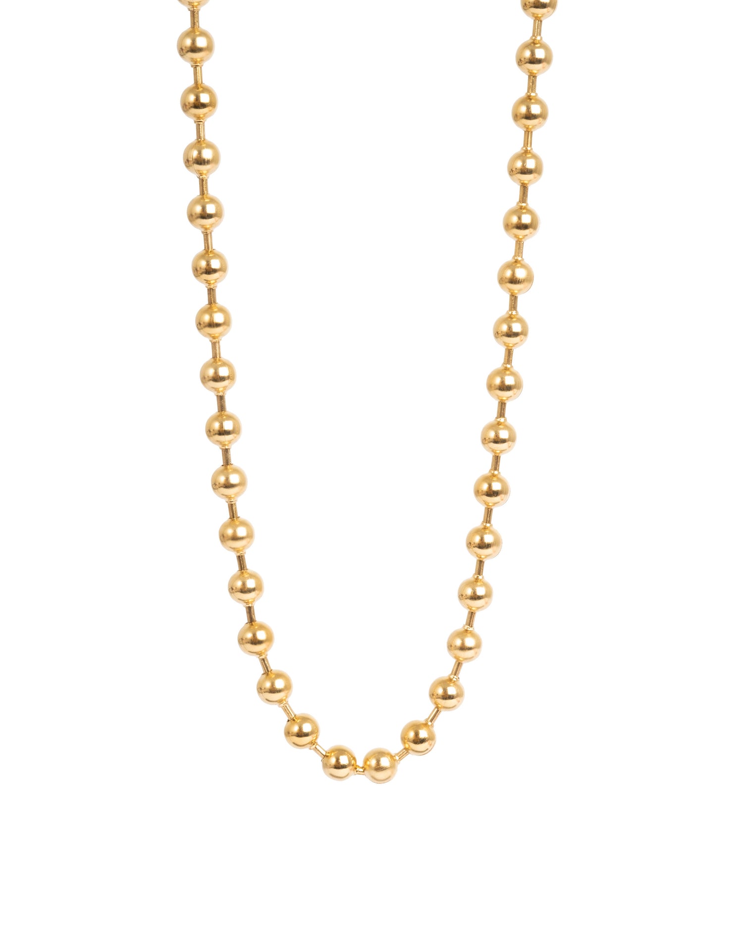 A&amp;C Oslo Pure Steel Necklace Ball Chain- gold