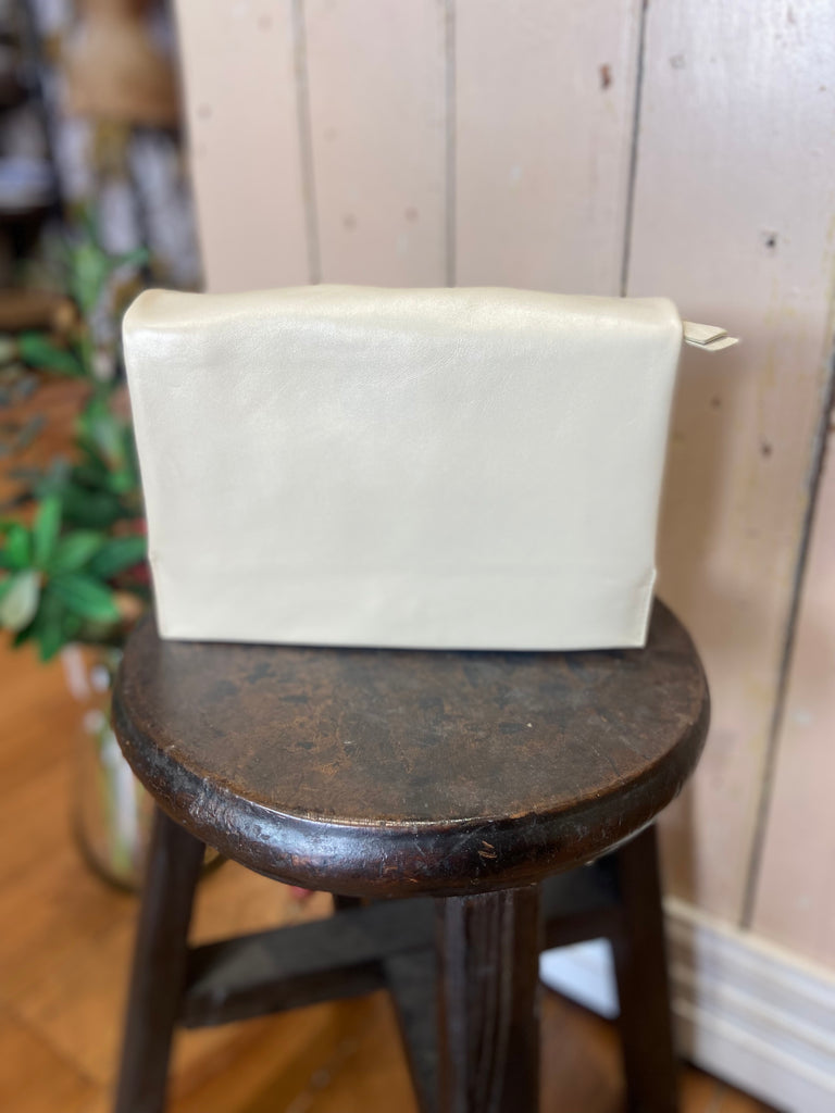 Cosgrove & Co Caitlen Genuine Leather Bag Cream