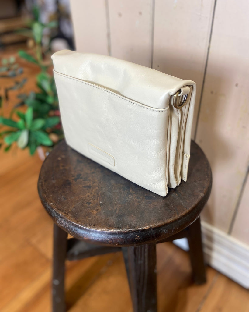 Cosgrove & Co Caitlen Genuine Leather Bag Cream