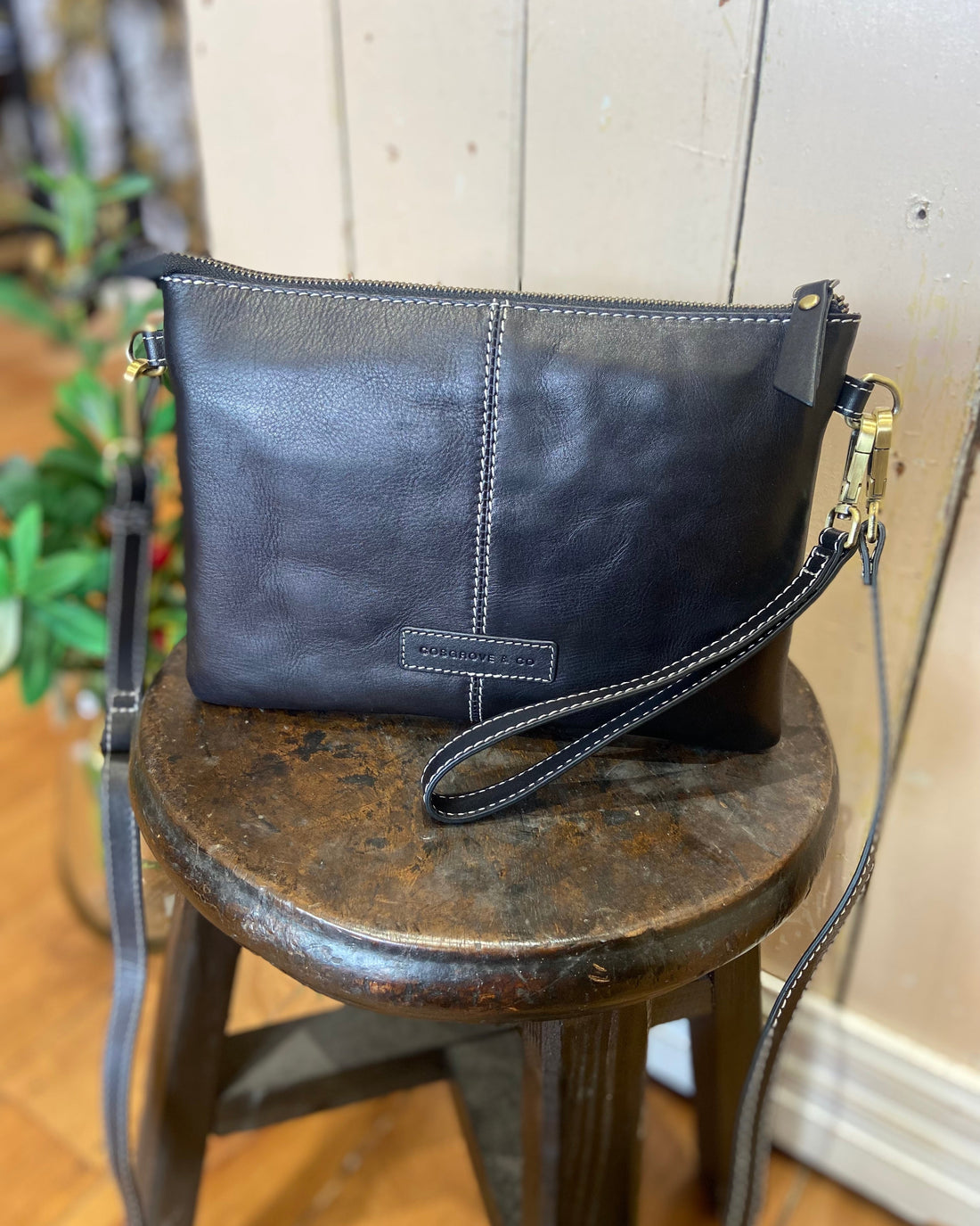 Cosgrove &amp; Co Charlotte Black Leather Bag